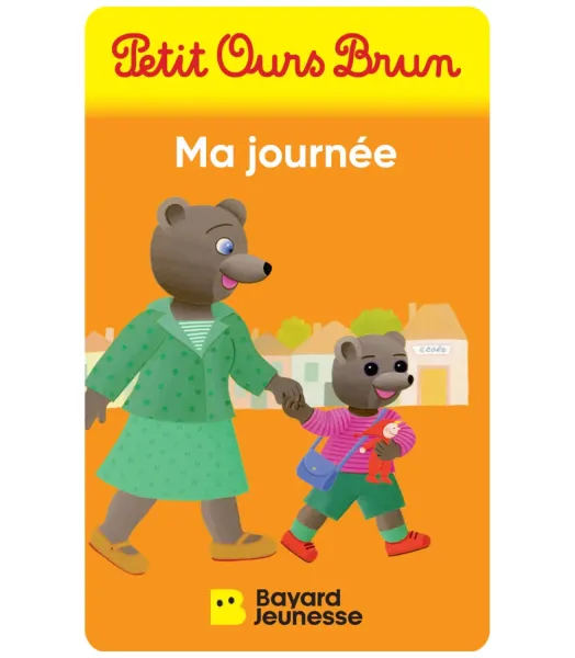 Carte Petit ours brun - Ma journée