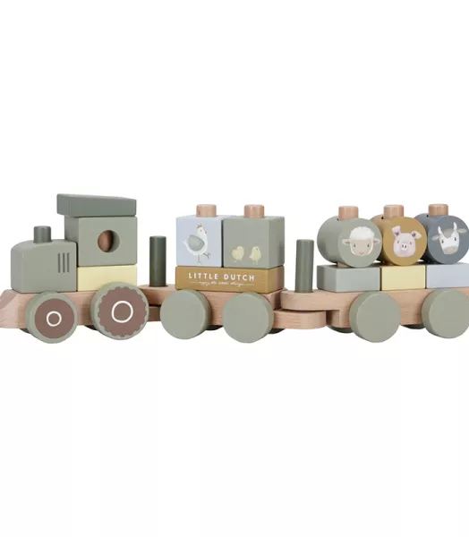 Train à blocs - Tracteur Little farm