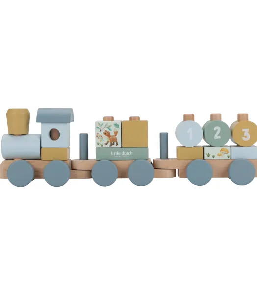 Train à blocs en bois FSC - Forest Friends