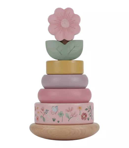 Tour d'anneaux en bois - Fairy garden