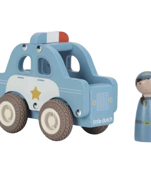 Camion de police en bois
