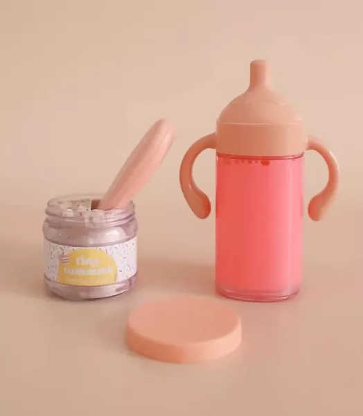 Coffret anniversaire - Lait fraise et petit pot gâteau