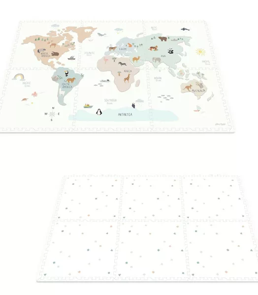 Tapis de Jeux Réversible TILOO - Worldmap
