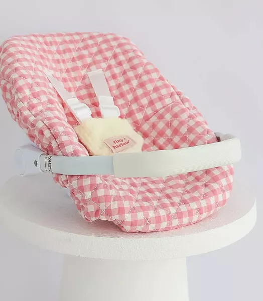 Cosy pour poupées - Vichy rose