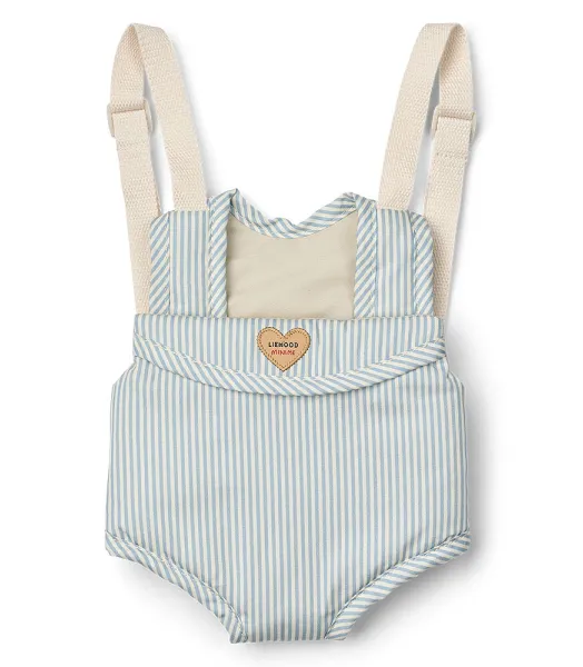 Porte-bébé pour poupée - Stripes Beach Blue / Crème