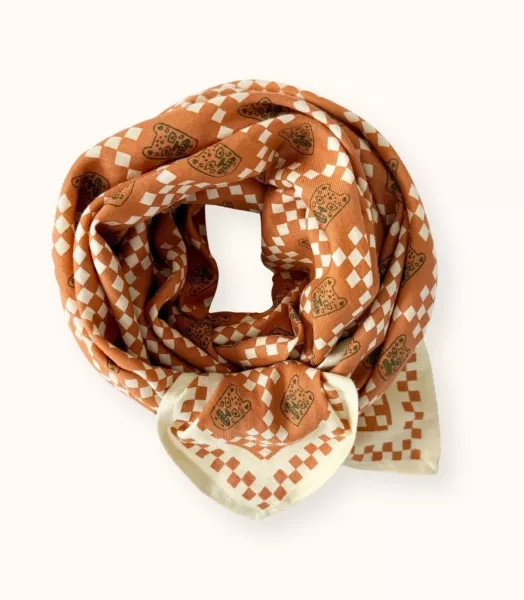 Big Foulard Latika - Tigro Rust