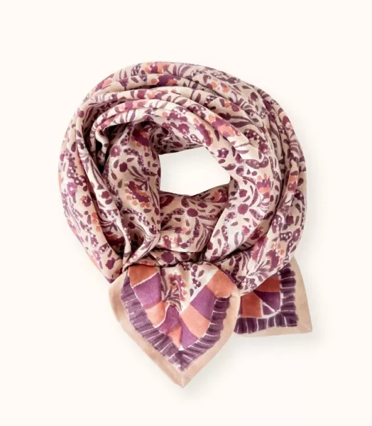 Big Foulard Latika - Cactus Macadamia