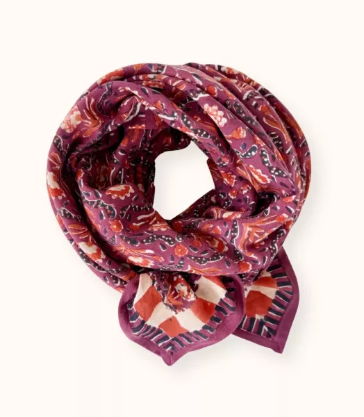 Big Foulard Latika - Cactus Cherry