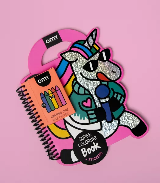 Super coloring and stickers book - Lily