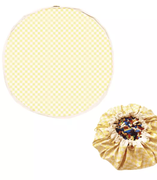 Tapis de Jeu / Sac de rangement Noomad - Vichy Jaune