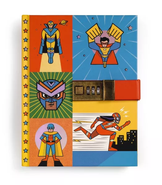 Carnet secret à code - Super Héro