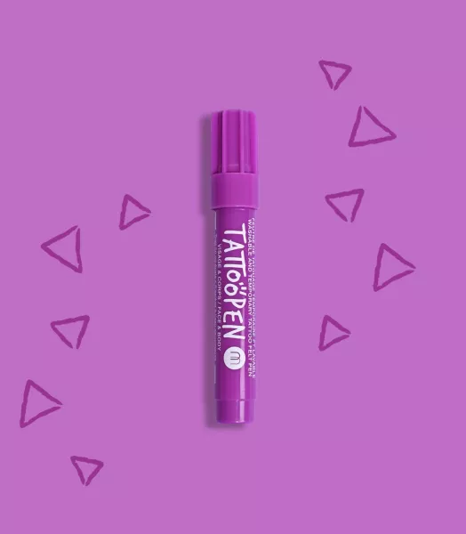 Tattoopen, feutre de tatouage temporaire - Violet