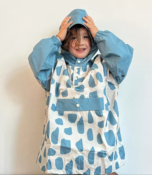 Poncho de pluie - Icy blue (enfants et adulte)