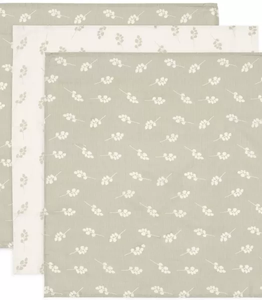 Langes Gaze de coton - Twig Olive Green