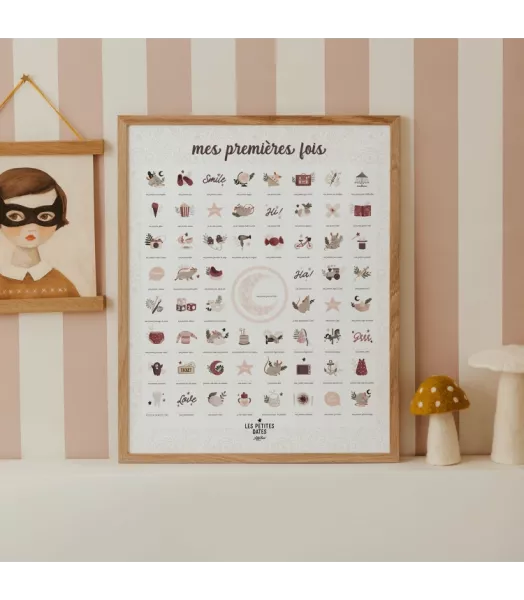 Affiche mes premières fois - Souris Poudré