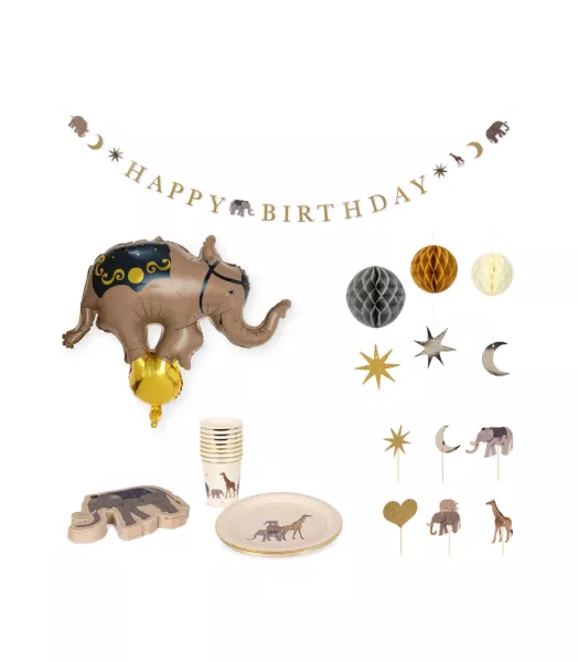 Kit de décorations d'anniversaire - Safari