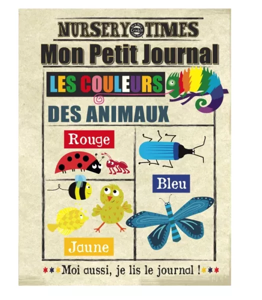 Livre bébé en tissu - Les couleurs des animaux