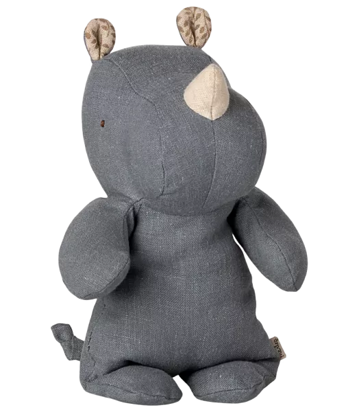 Doudou Safari friends (small) - Rhino bleu gris