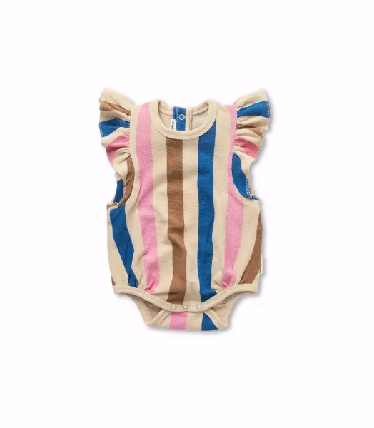 Barboteuse rayures multi