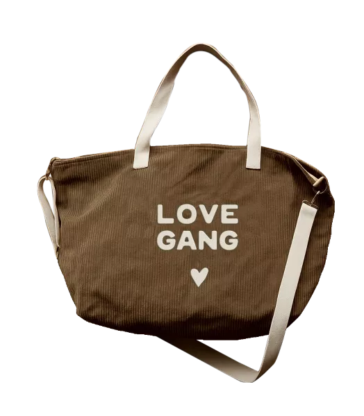 Sac velours XL - Love gang