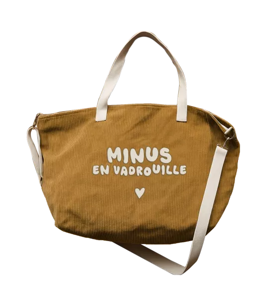Sac velours XL - Minus en vadrouille