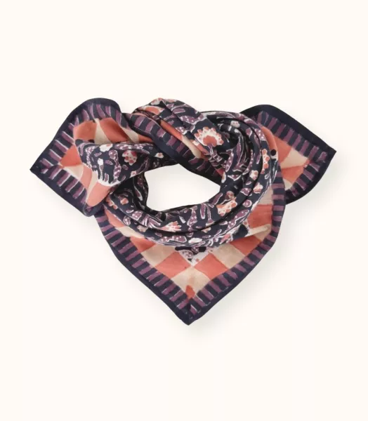 Small Foulard Manika - Cactus Navy