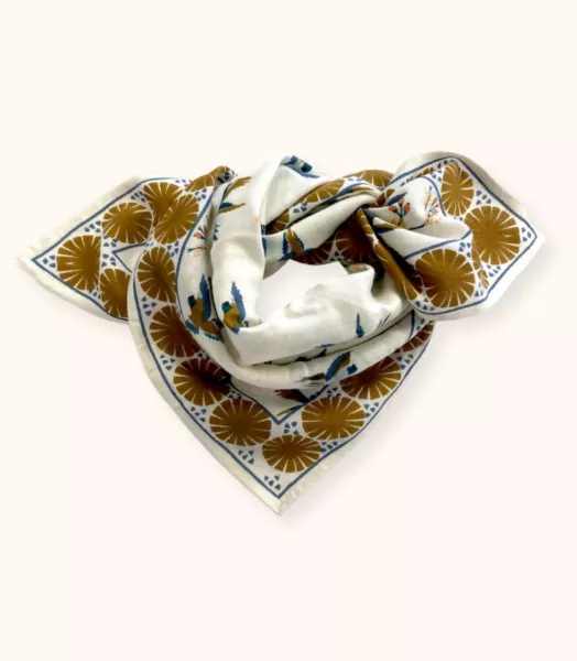 Small foulard manika - Cerisier fleur de vanille