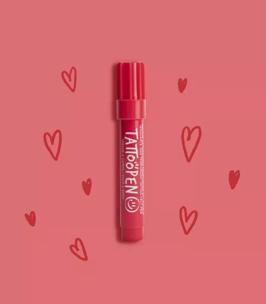 Tattoopen, feutre de tatouage temporaire - Rouge