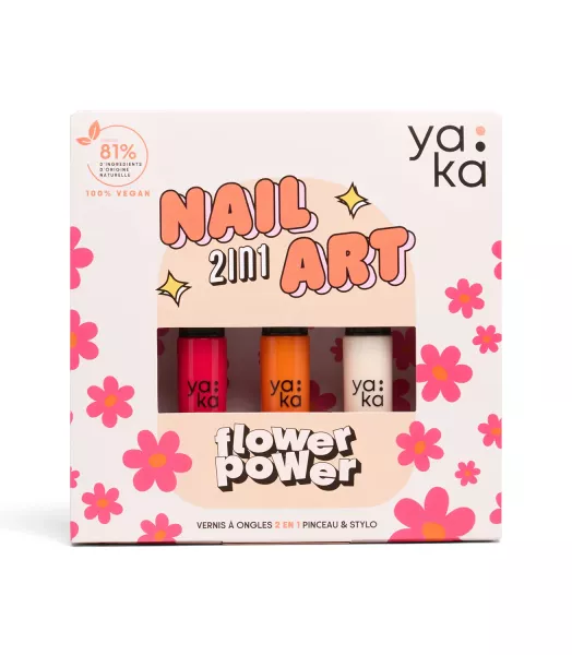 Kit de vernis à ongles 2 en 1 - Flower Power
